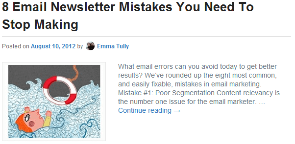 8 Email Marketing Mistakes Image