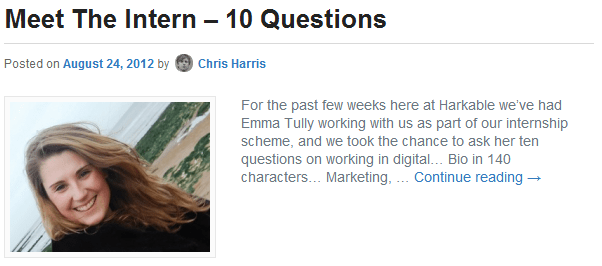 Meet the Intern Image