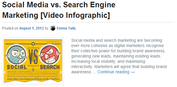 Social Media verses Search Engine Marketing Image