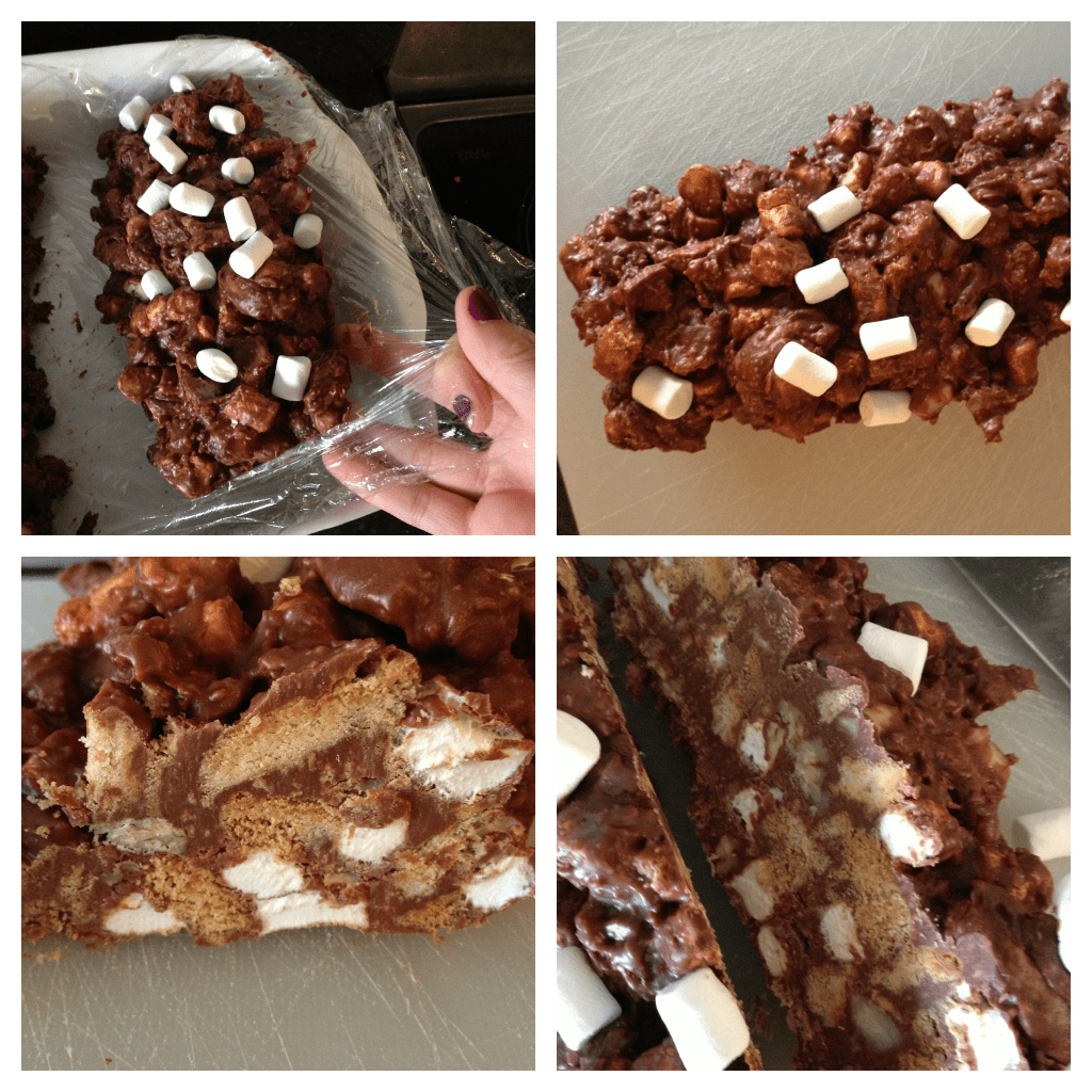 remove from the fridge and cut