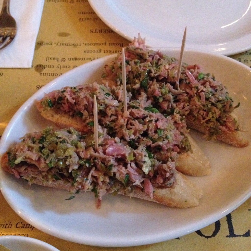 pig head crostini polpo 