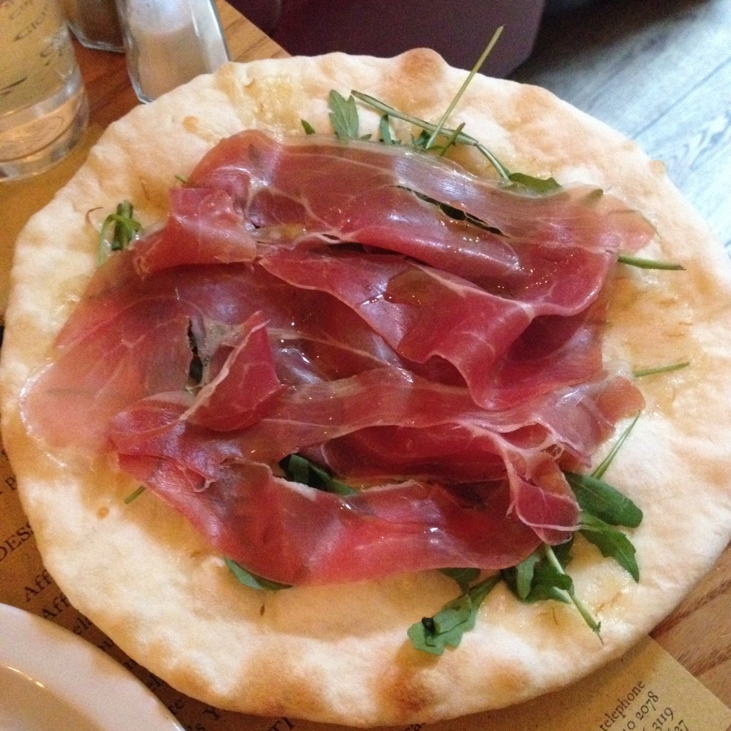 prosciutto pizzette polpo