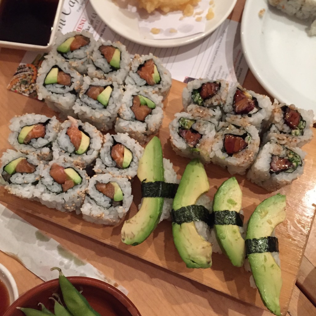 sushi cafe California rolls 
