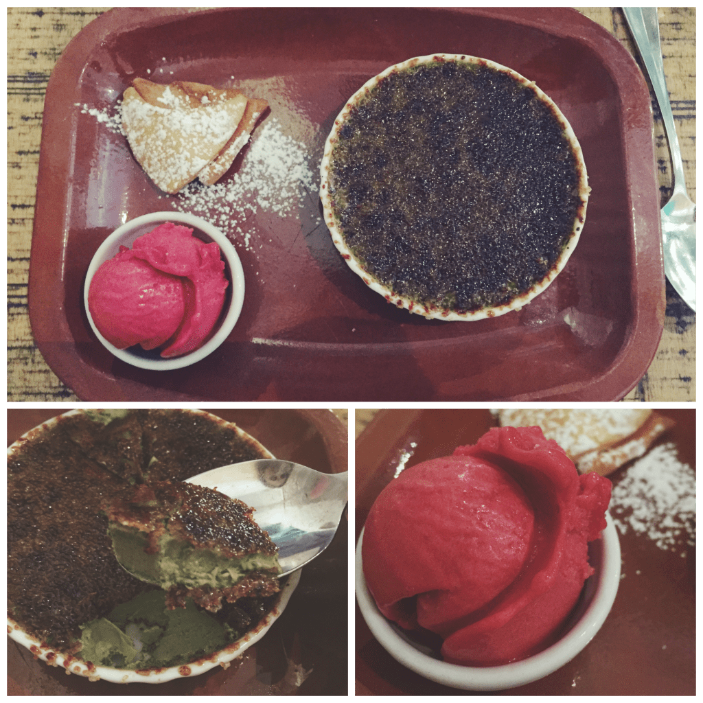 matcha tea crème brûlée