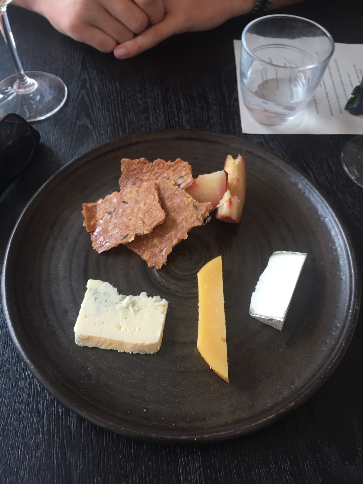 Selection of Neal's Yard cheeses for two