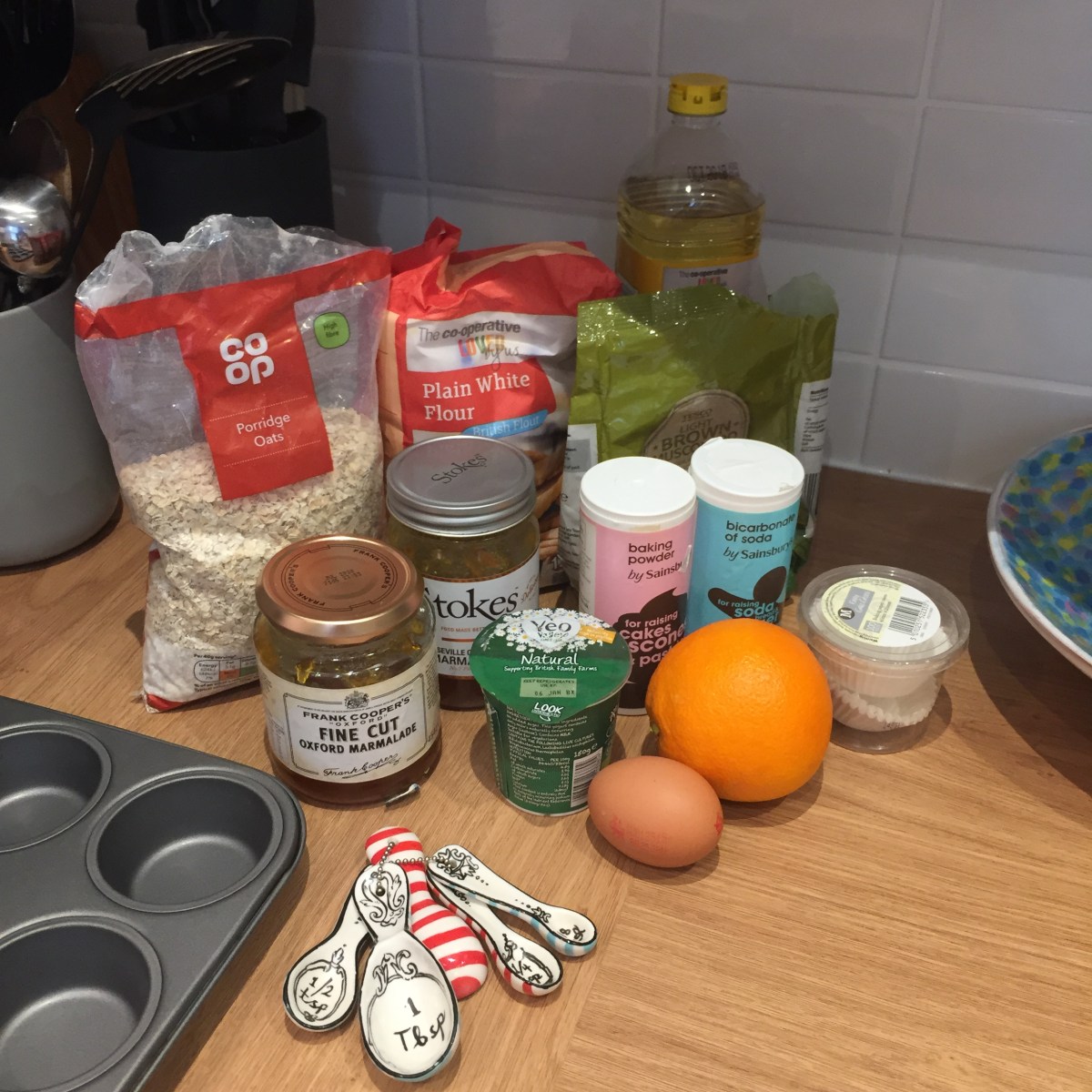 Marmalade muffins ingredients
