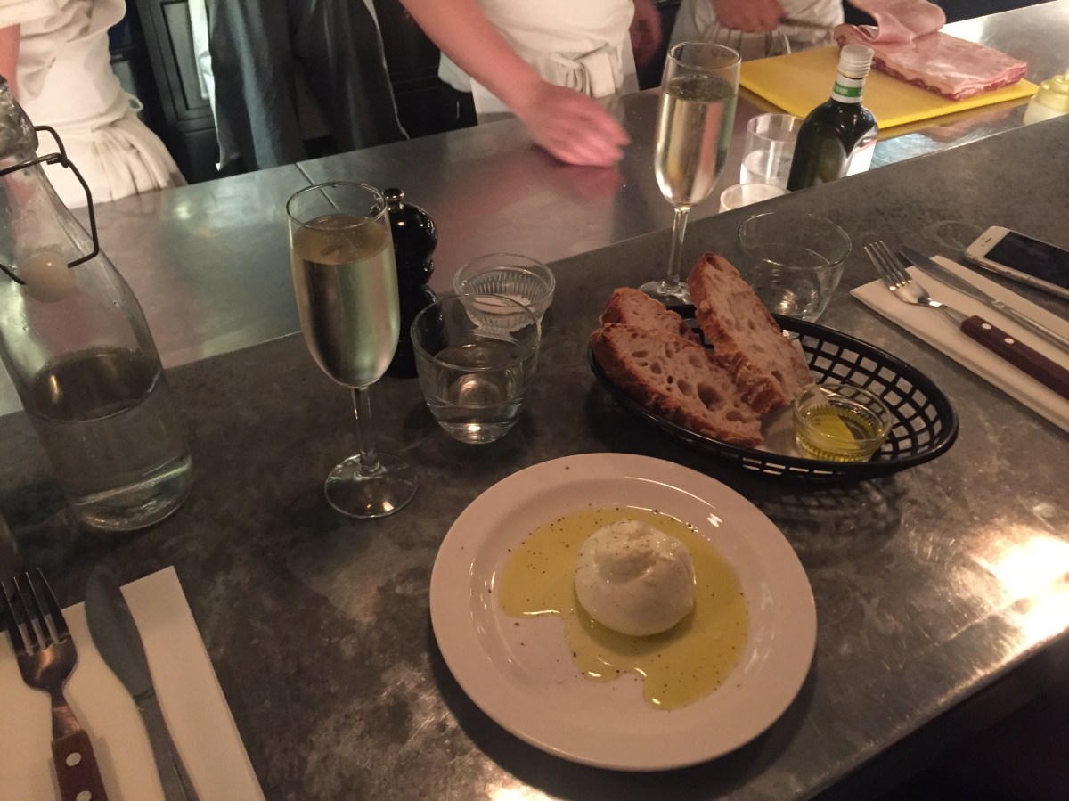 Burrata with Puglian olive oil